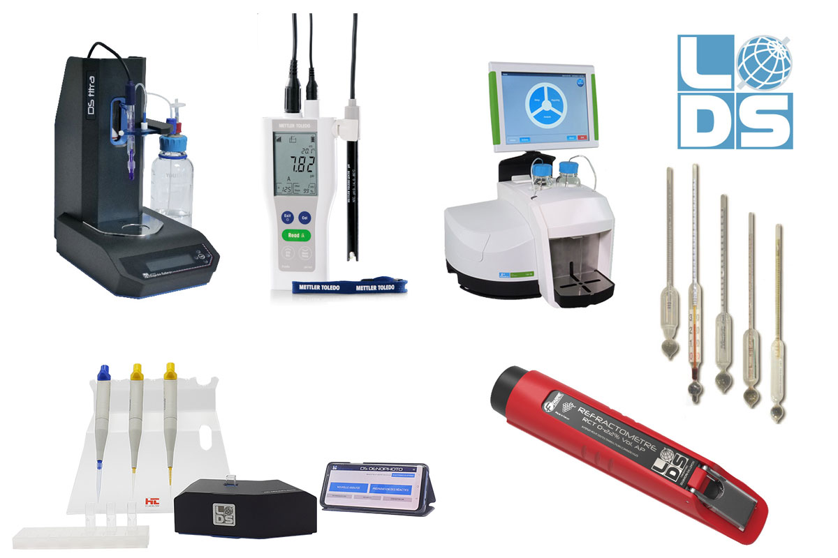 Instruments analyses mouts raisins vin vendanges