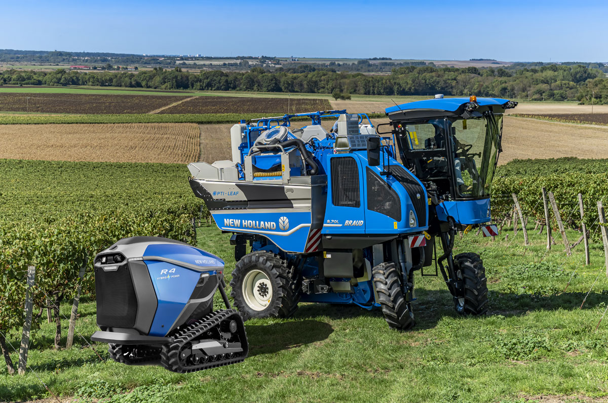 innovations robots machines a vendanger enjambeur new holland 2025