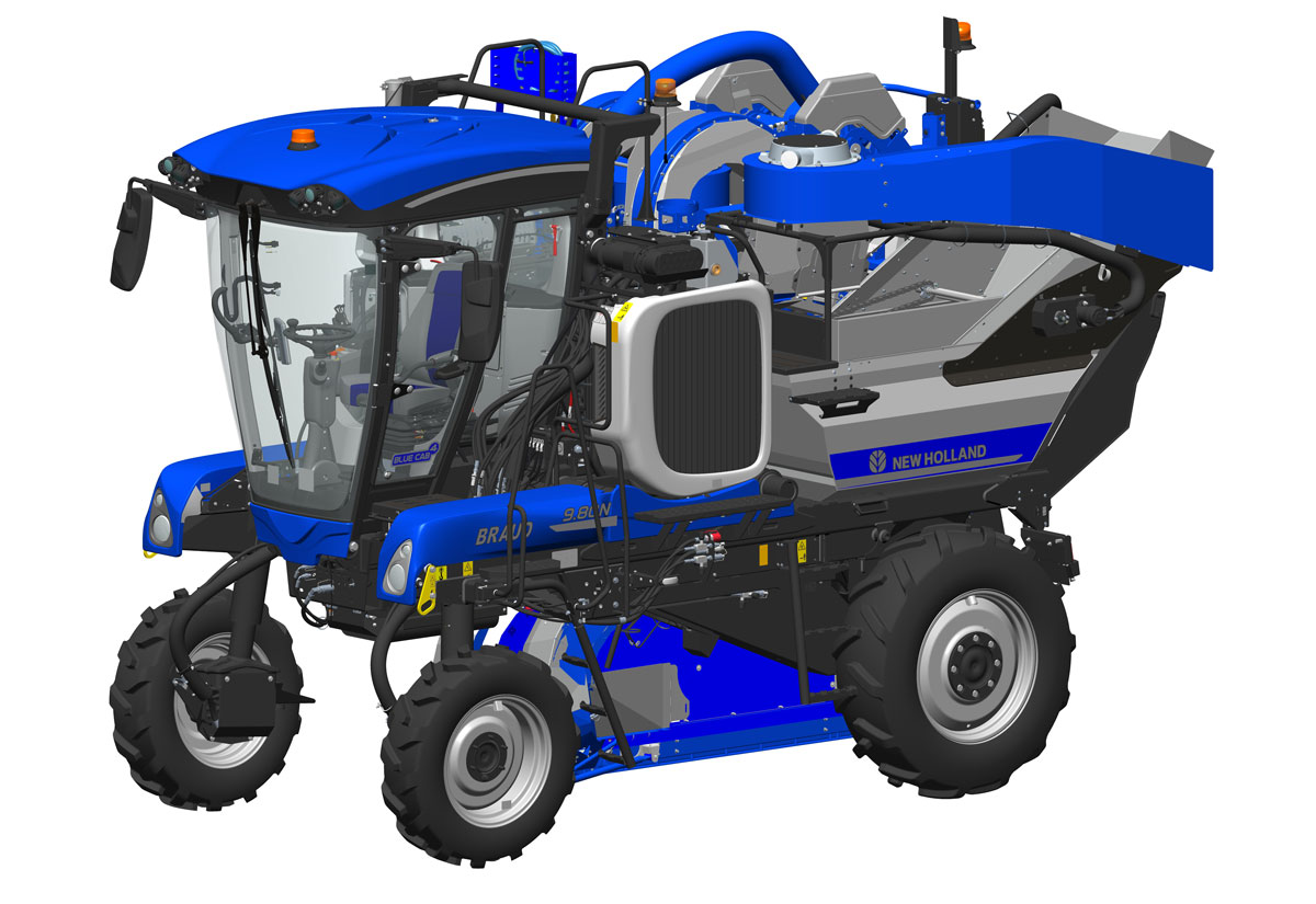 9 80 n machine a vendanger braud vignoble etroit viticulture