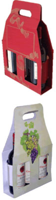 Portable carton bouteille de vin smurfit