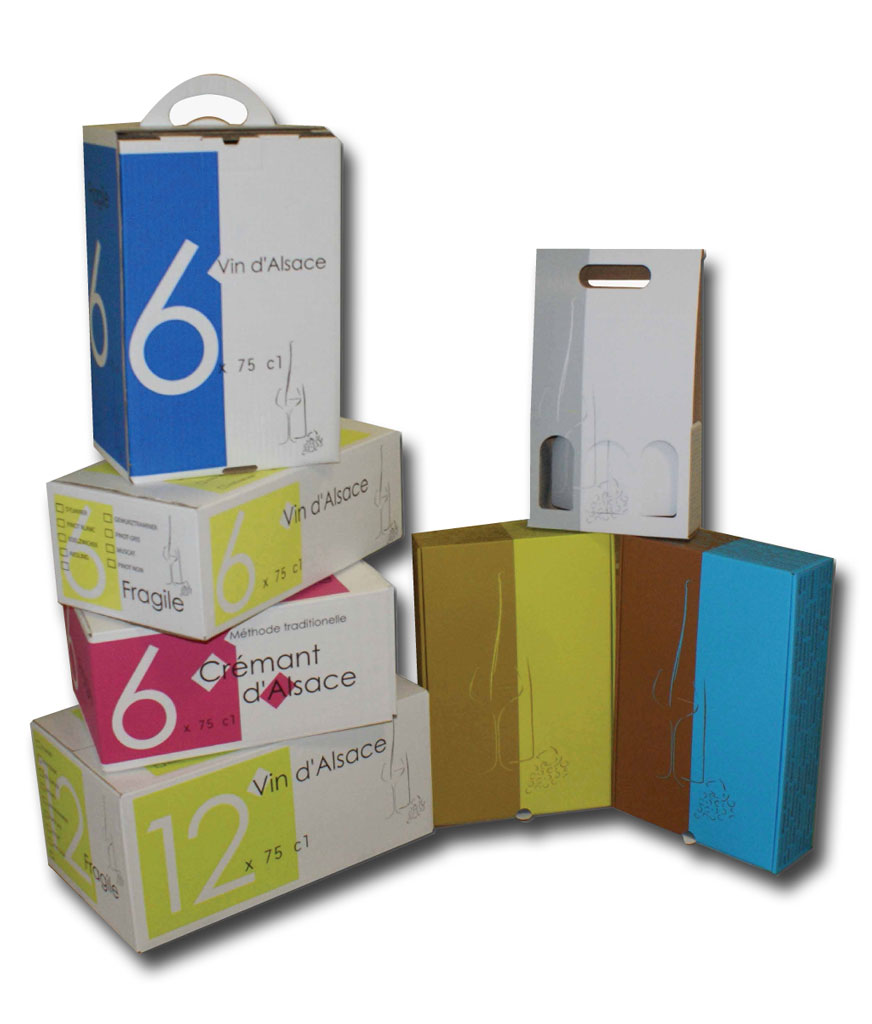 emballages bouteilles de vin, nouveaute colmar emballage carton alsace 2012