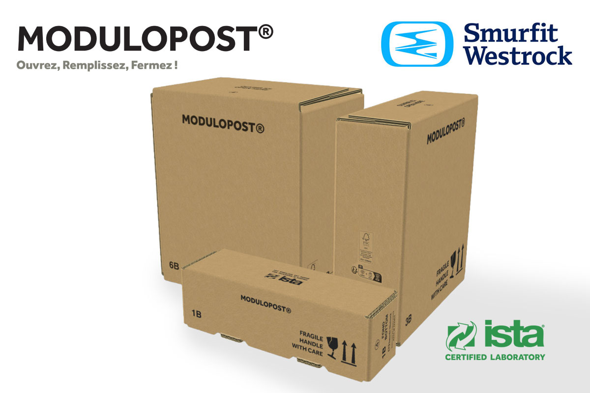 Modulopost emballage carton d'expédition des bouteilles de vin ecommerce