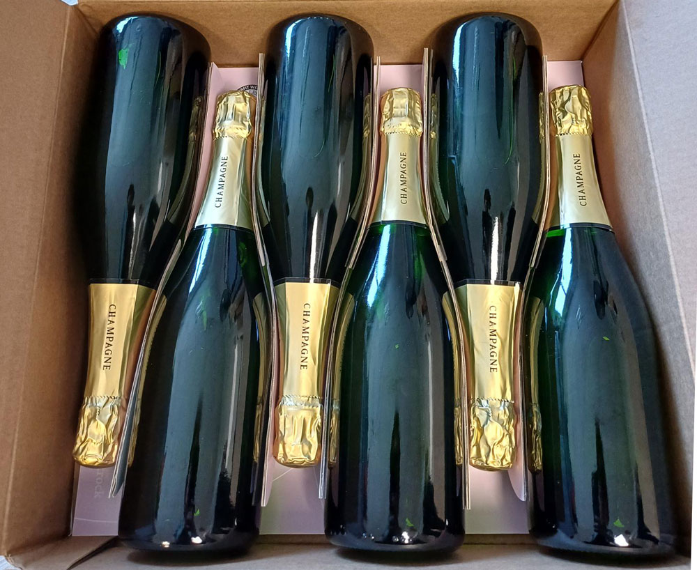 papel calage caisse 6 bouteilles sw