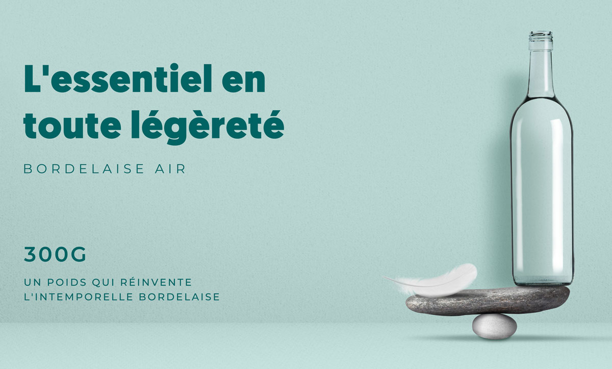 bouteille de vin BORDELAISE AIR 300G verallia