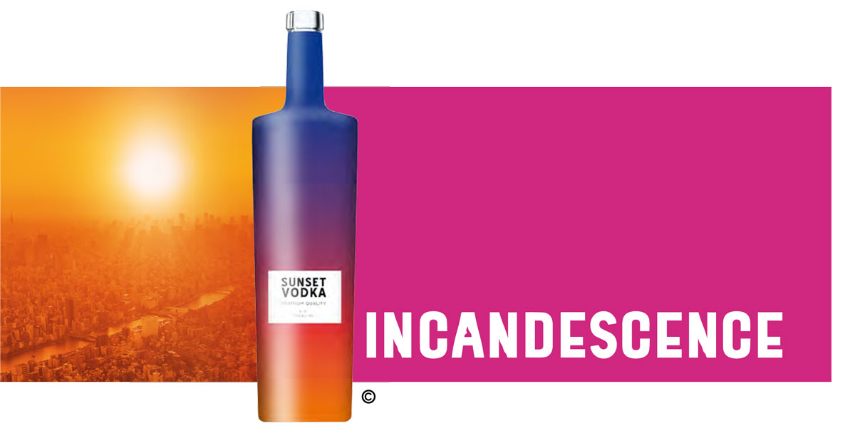 incandescence carnet style design bouteille vin selective line 2020