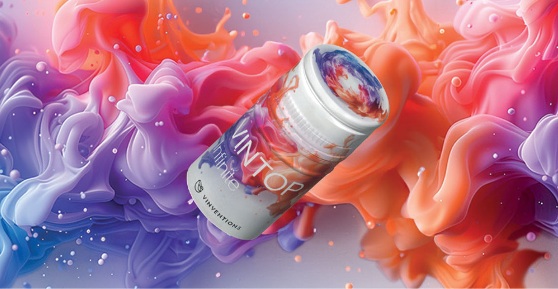 Vintop Capsule à Vis pour les Vins Personnalisable, Imprimée Numériquement