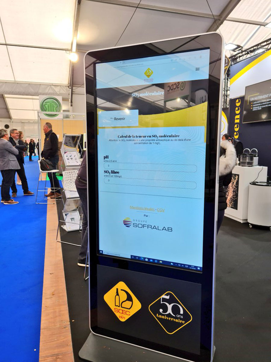 application calcul vinification champagne oad sofralab soec