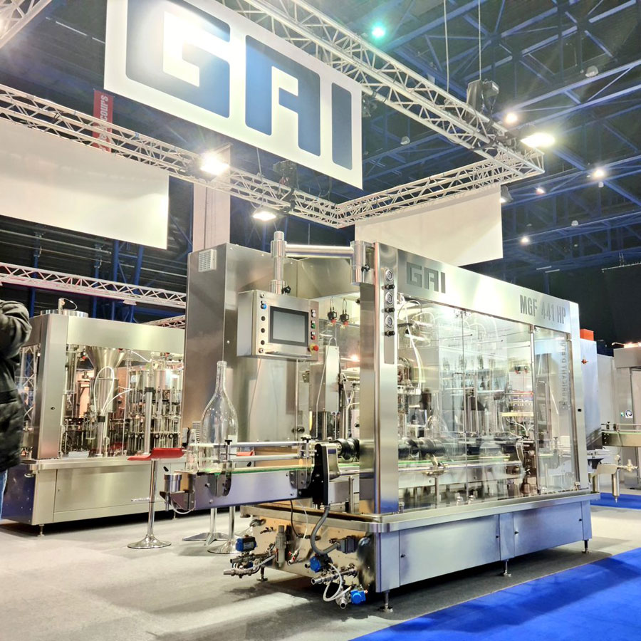 embouteilleuse grands contenants bouteilles champagne gai