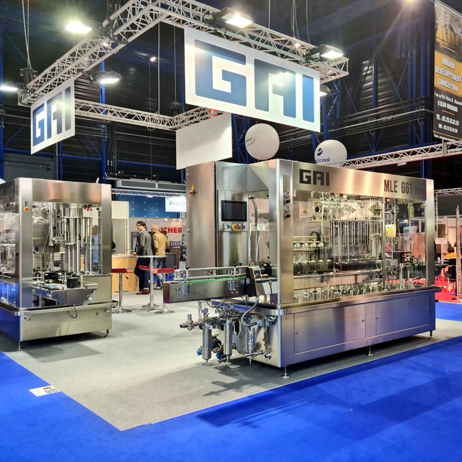 embouteilleuse petits contenants bouteilles champagne gai