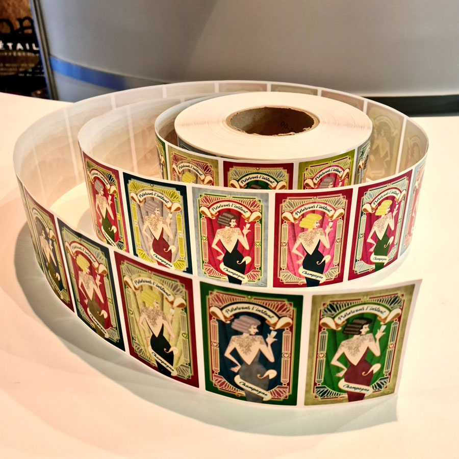 etiquettes bouteilles chamapgne numerique aleatoire autajon