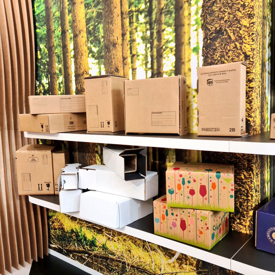 gamme emballage carton expedition messagerie bouteille chamapgne smurfit