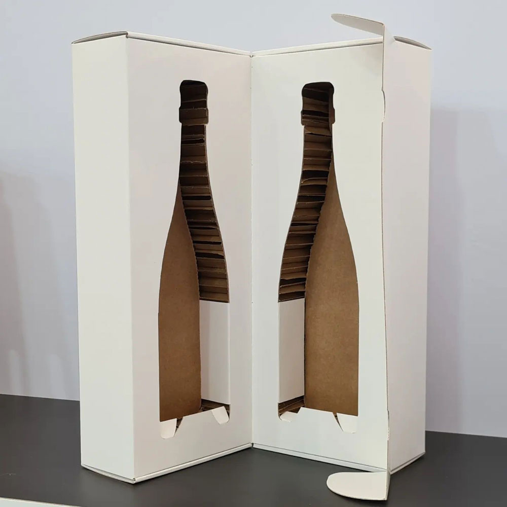 coffret expedition bouteille champagne nid d abeille smurfit kappa