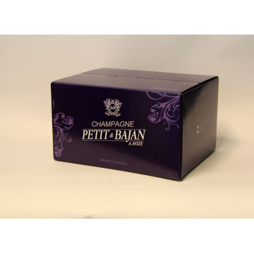 Caisse cartons pour 6 bouteilles de Champagne  Intersem par Smurfit Kappa CNC.