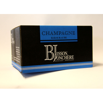 Caisse cartons pour 6 bouteilles de Champagne par Smurfit Kappa CNC.