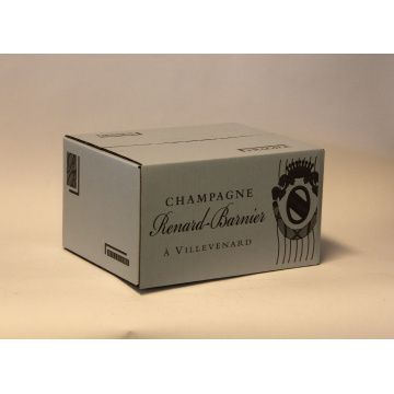Caisse cartons pour 6 bouteilles de Champagne par Smurfit Kappa CNC.