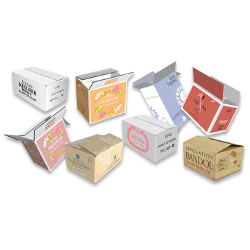 Caisses 6 ou 12 bouteilles emballages carton pour bouteille de vin Smurfit Kappa pour vins de Provence et Corse