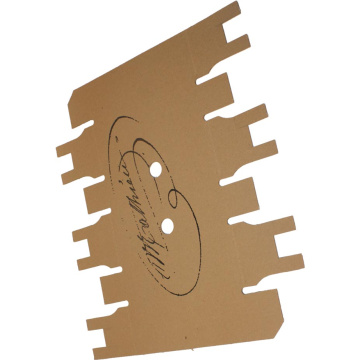 Caisse cartons pour 6 bouteilles de Champagne  standard avec calage de fond chevalet et plaque entre rabats par Smurfit Kappa CNC.