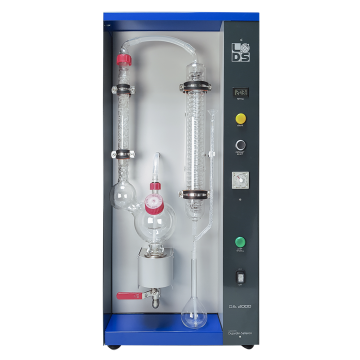 Cet appareil est conçu pour la séparation rapide des mélanges hydro-alcooliques et l’extraction des acides volatils ou de l’acide sorbique par entraînement vapeur. Il est conforme aux prescriptions européennes (réglement CEE n°2676/90) ainsi qu’aux recommandations de l’OIV telles que décrites dans le Recueil des Méthodes Internationales d’Analyses des Vins et des Moûts.