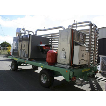 Échangeur à vendange, Tube in Tube, qui permet de refroidir ou de réchauffer de la vendange entière pour réaliser sur celle-ci des traitements thermiques j