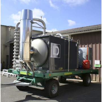 Échangeur à vendange, Tube in Tube, qui permet de refroidir ou de réchauffer de la vendange entière pour réaliser sur celle-ci des traitements thermiques j