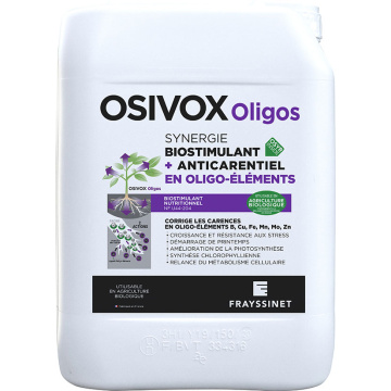OSIVOX Oligos Biostimulant nutritionnel Zinc, Manganèse pour la vigne