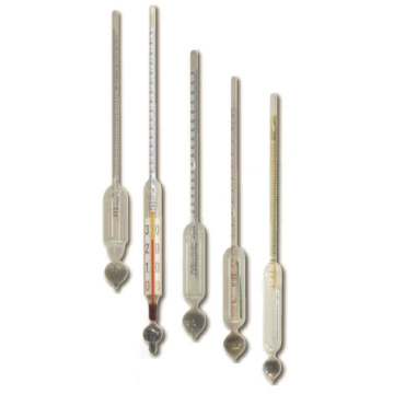 Appareils d'Aréométrie pour l'oenologie des Laboratoires Dujardin Salleron :  Aréomètres, Alcoomètres, Densimétres et Mustimètres pour le vin.